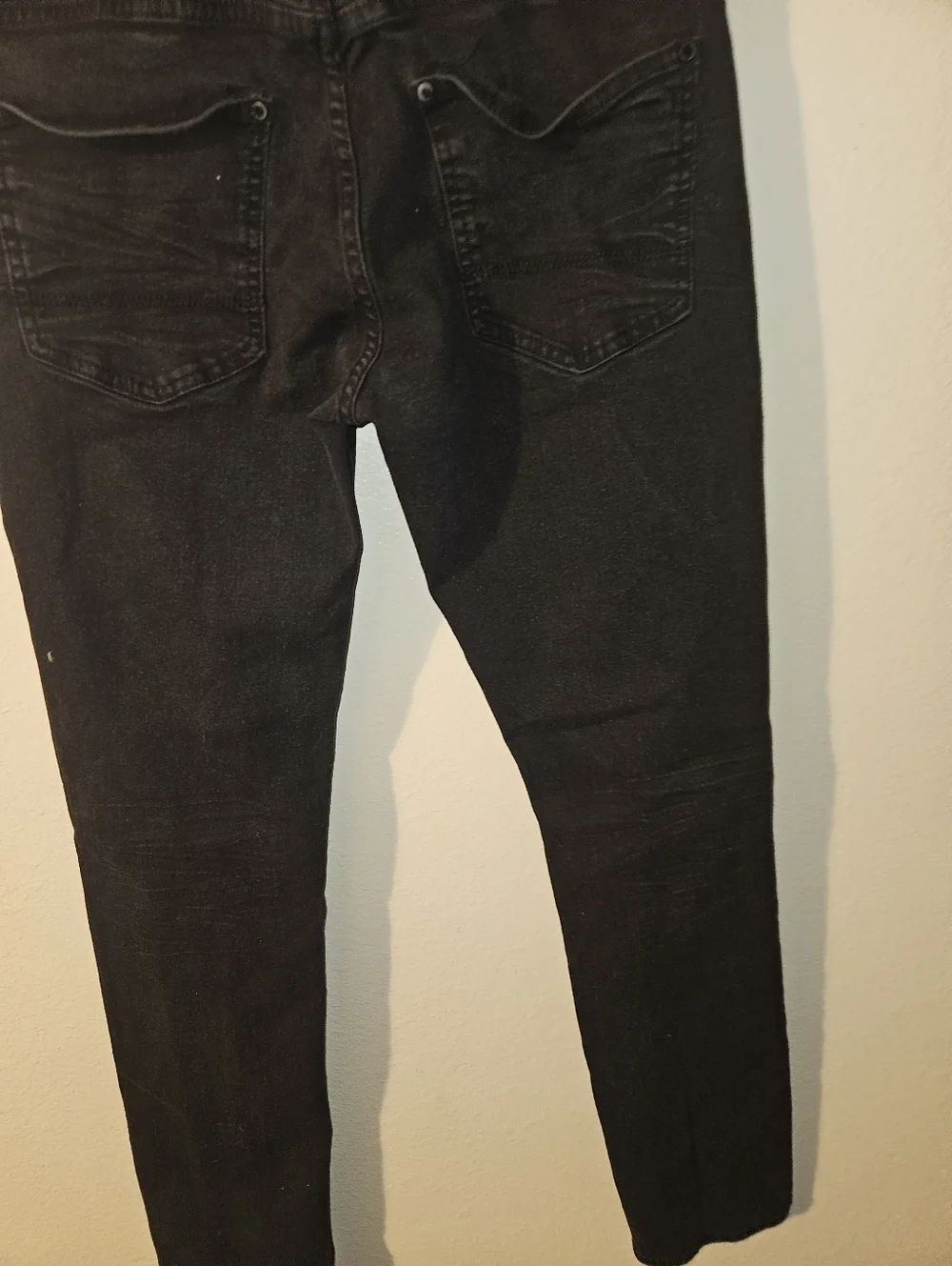 Steve's Jeans Mens Black Skinny Jeans Size 32/32